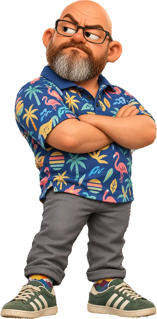 Steven, arms crossed